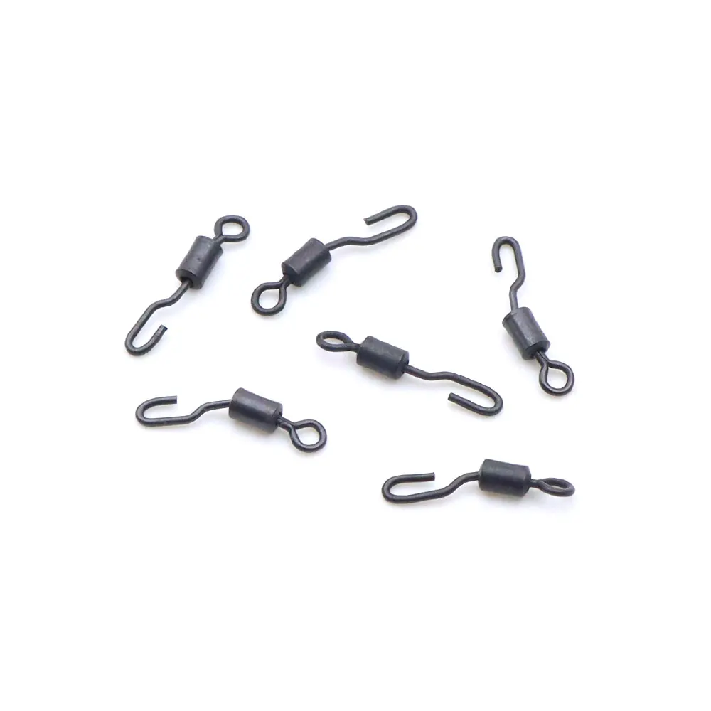 20 قطعة صيد سمك الشبوط يدور روني سبينر تلاعب موصل حلقة يدور التغيير السريع الصيد هوك رابط ل اكسسوارات الكارب معالجة