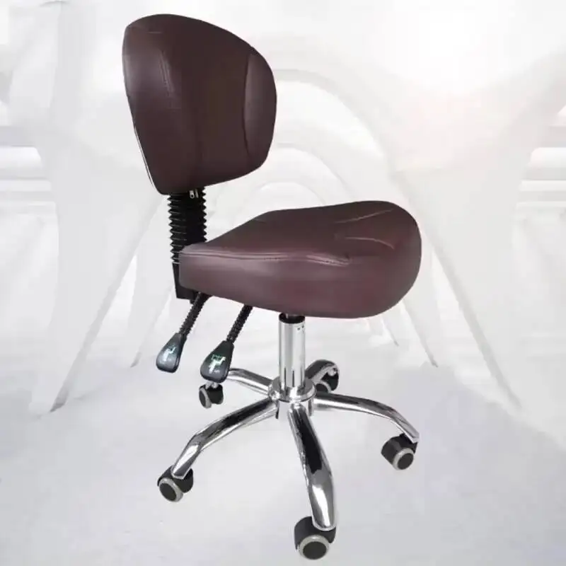 Salon Stool Beauty Bar Hairdressing Backrest Barber Shop Office Saddle Chair Dentists Rotatable Make Up Tattoo Chairs Furniture