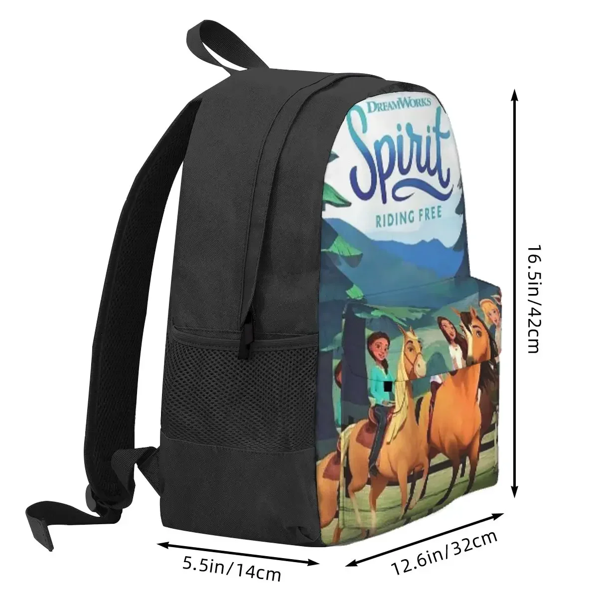 Spirit Riding Free Backpack Daypack Large Capacity Kids BookBag School Bag Shoulder Bags for Men Women
