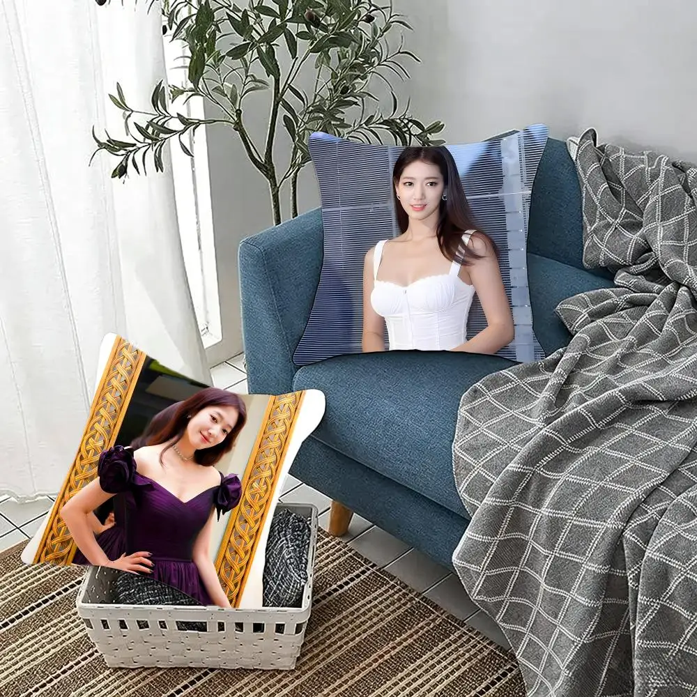 Soft Elegant Actress P-Park Shin Hye Cushion Cover Fluffy velvet Nordic style plush Living room sofa decorative