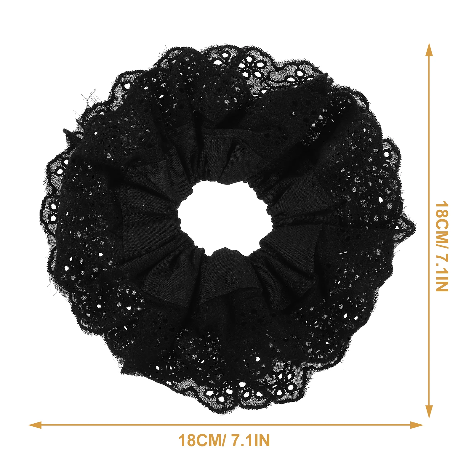 

Double Lace Hair Ring Elastic Ponytail Holders Ties Ornaments for Women Girls Scrunchies Jewelry Accessory Accessories
