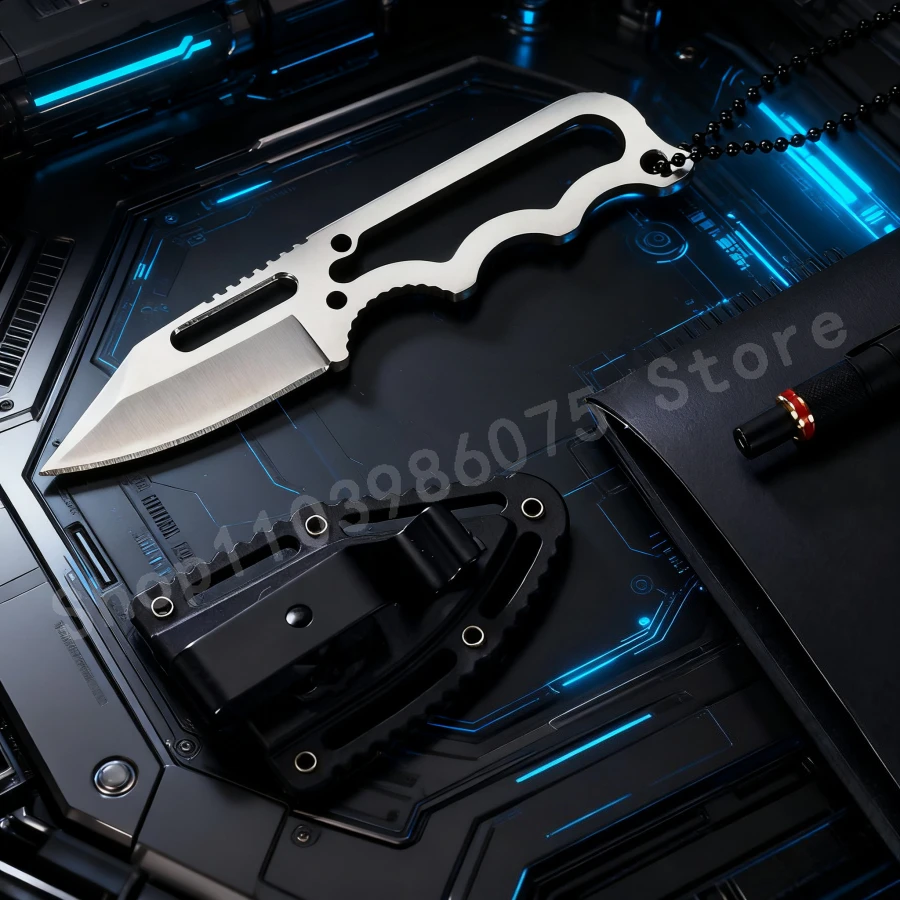 Mini Stainless Steel Necklace Knife Ultra-lightweight Multi-functional Knife Self-defense Daily Portable Emergency Tools Gift