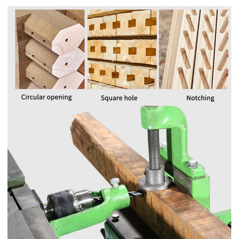 Electric Woodworking Table Saw Drilling Slotting Planing Mortise Tools Multifunctional Desktop Wood Cutting Machine 220/380V