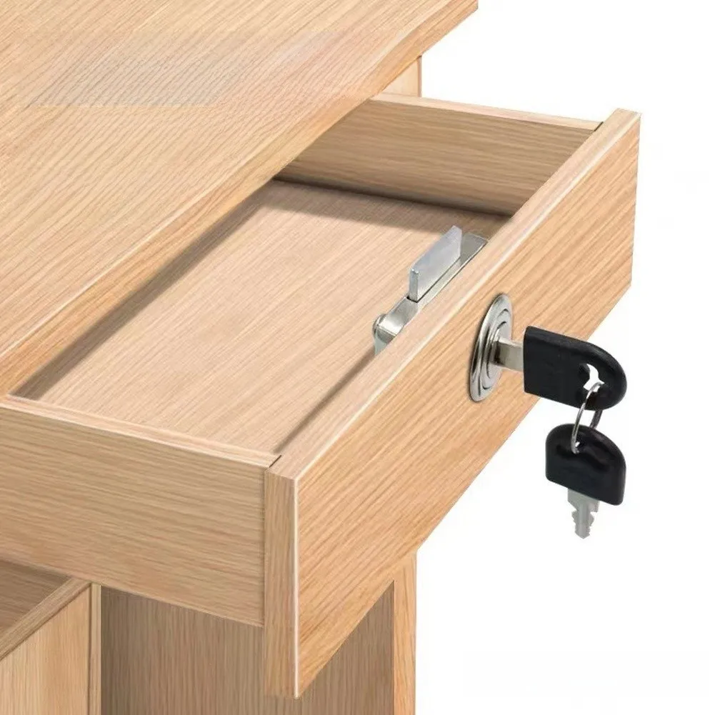 

Furniture Lock Set 6 Pack with 22mm Cylindrical Locks for Drawer For Wardrobe Cabinet and Office Desk Applications