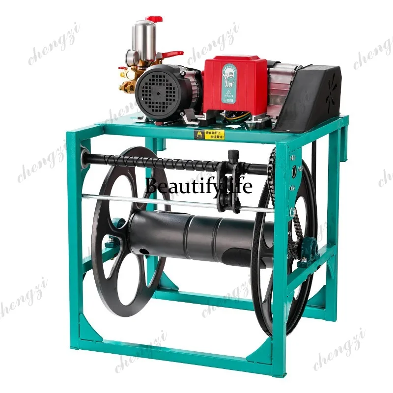 

High pressure sprayer sprayer, electric induction tube discharge, electric automatic tube collection agricultural sprayer