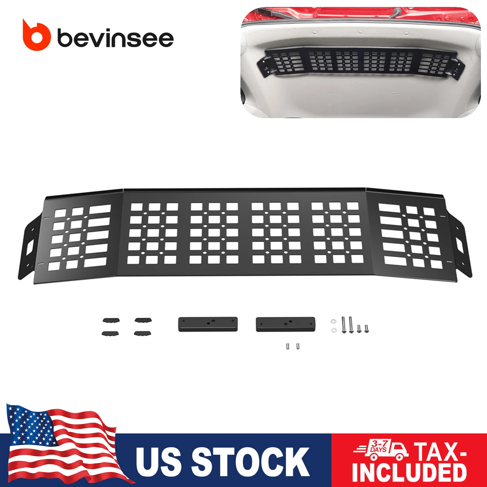 

(US stock) Rear Overhead Storage Organizer Panel for Toyota 4Runner 2010-2024, Replace for 74631-35031-B1, 74631-35031-E1