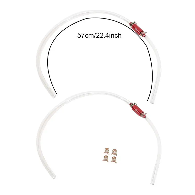 2PCS Easy Wear Resistant One Way Check Valve Brake Clutch Bleeder Hose Tube Bleeding Tool Kit For Car view 6