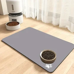 Kitchen Countertop Drain Mat Pets Feeding Pad Splash Proof Mats Floor Protection Dog Drinking Bowl Pads Bathroom Pet Accessories