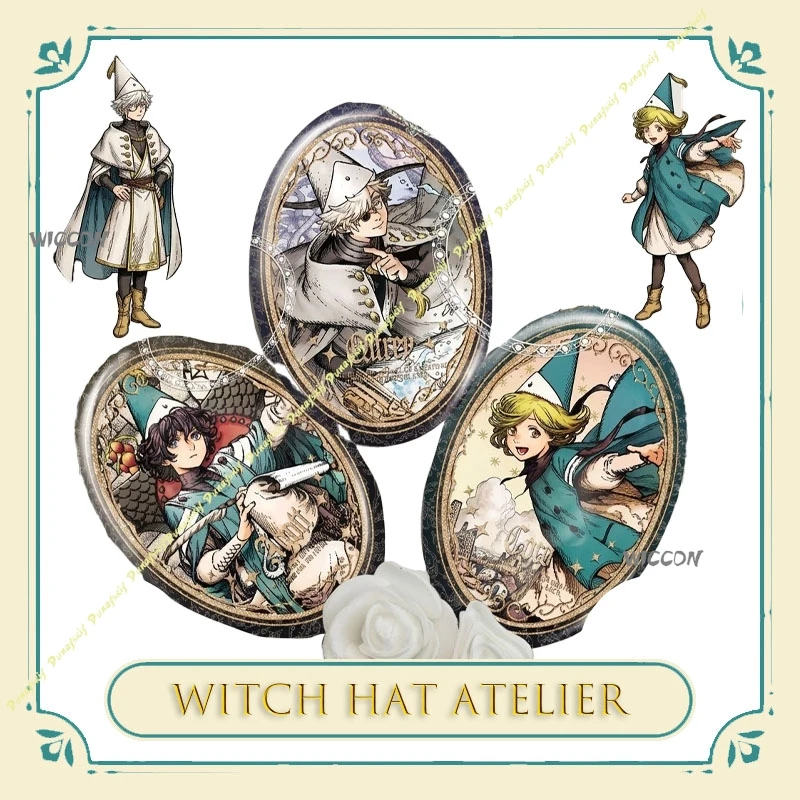 Insignias de Witch Hat Atelier Tongari Boushi Atelier, pin de botón suave de hojalata, broche, insignia metálica, joyería personalizada cos
