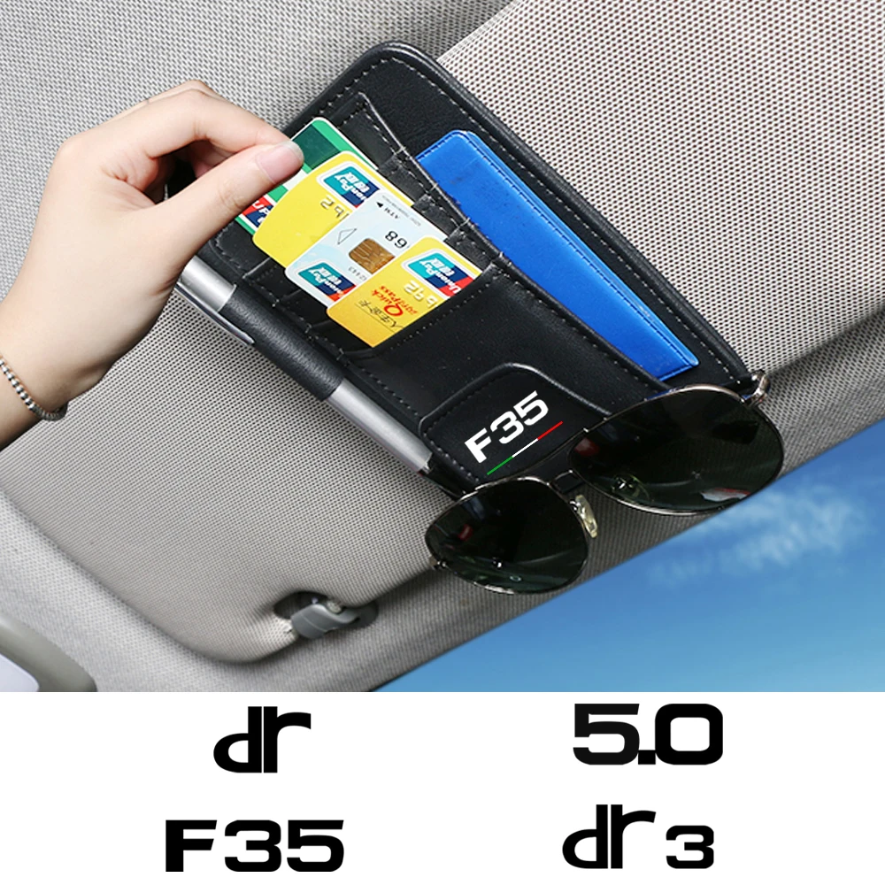 Car Sun Visor Storage Glasses Wallet Holder For DR Motors DR Zero DR1 DR2 DR3 DR6 DR4.0 DR F35 1.0 EV DR3.0 DR 4.0 5.0 6.0 7.0