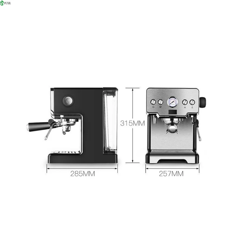 espresso machine CRM3605 Stainless Steel Italian Coffee Maker 15bar home semi-automatic pump type coffee machine 220v 1450W 1pc