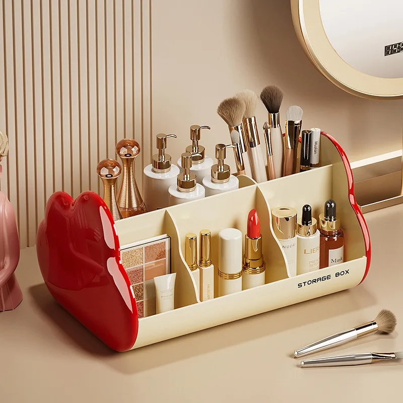 Multi-Compartment Organizer Colorful Desk Organizer Pen Holder Multi-Compartment Storage Box For Office Desk Dressing Table