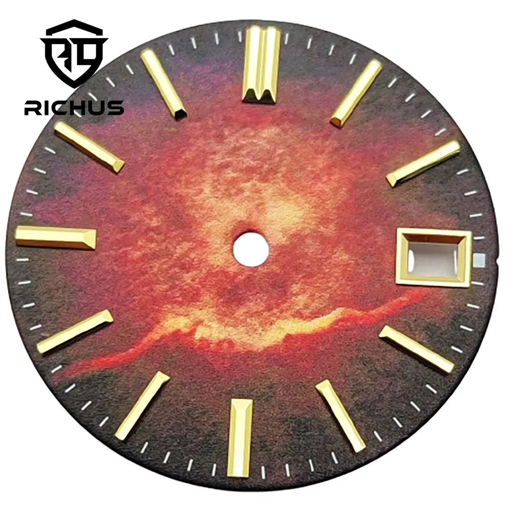 ساعة RICHUS 29 ملم تناسب NH34 NH35 NH36 حركة تناسب الساعة 3.0 أو تاج الساعة 3.8 ﻿ اكسسوارات الساعة