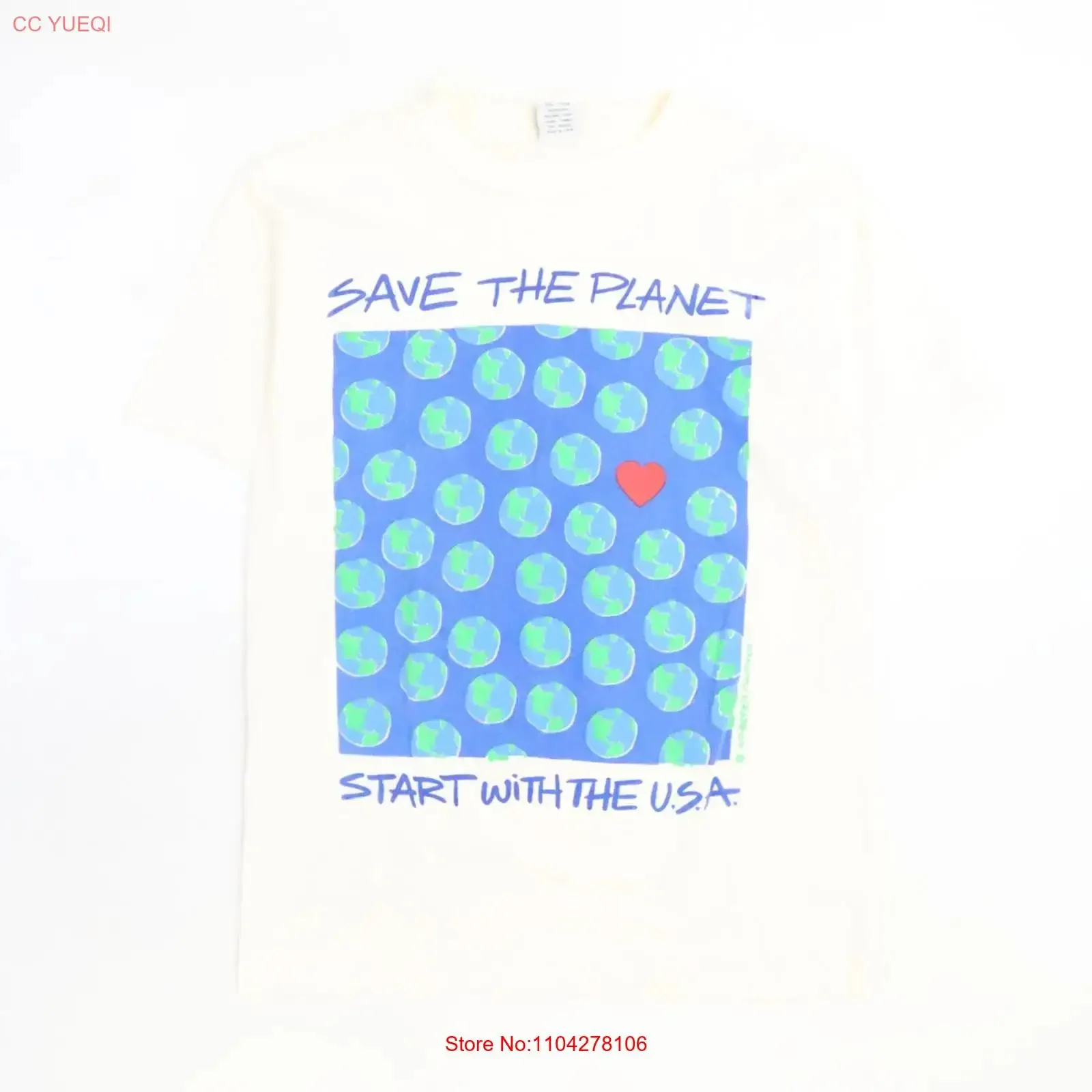 Vintage Save The Planet Start With USA Gravity s T Shirt Size Large vintage Washed Slightly Comfortable designer clothes