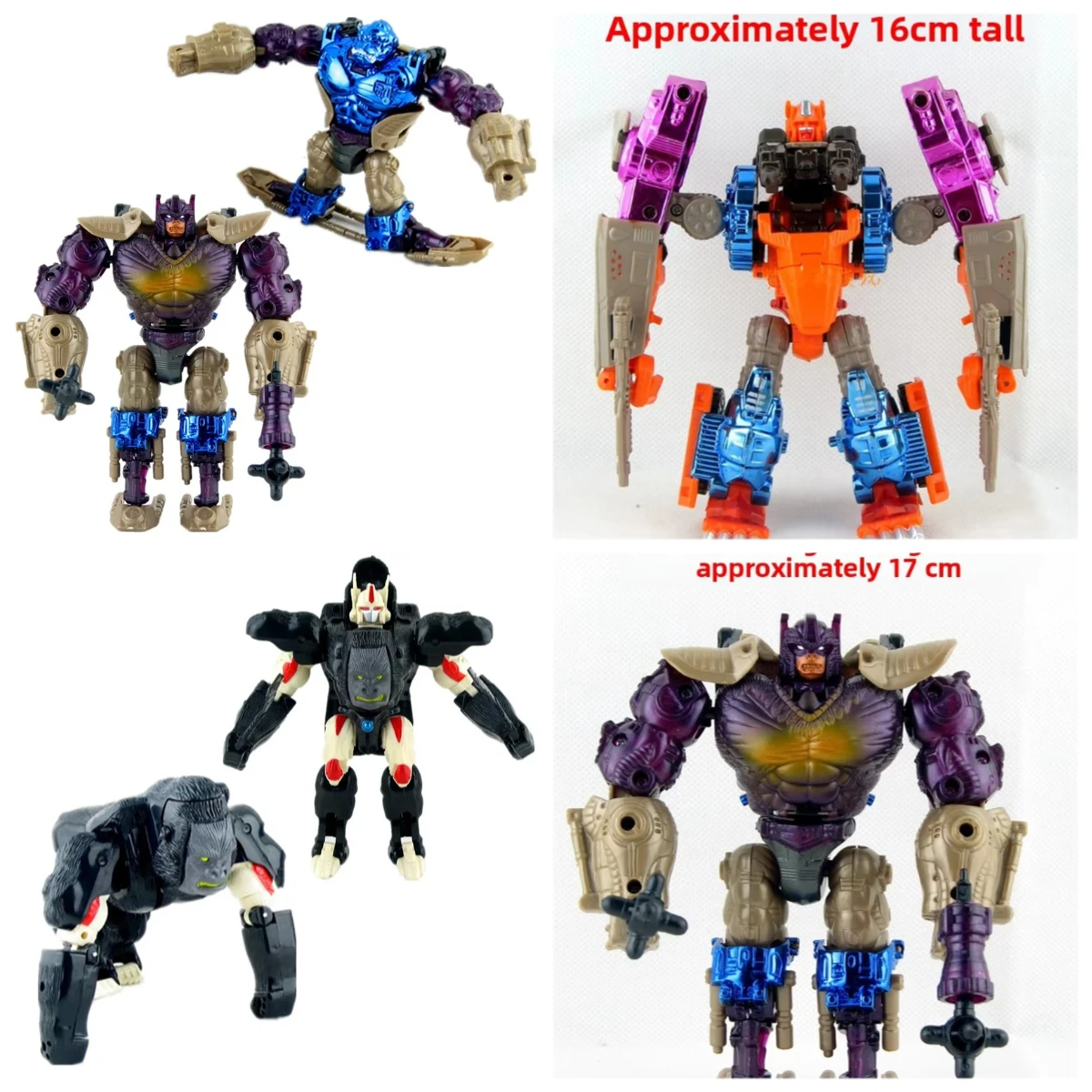 Transforming Toys Beast Hero Super Warrior BW Rhinoceros Snake Bird Tyrannosaurus Yellow Leopard White Tiger Black Gorilla