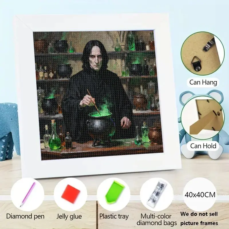 

1 шт. Гарри Поттер Severus Snape Potion Brewing DIY 5D полный дрель комплект алмазной живописи, волшебный волшебник горный хрусталь искусство Алмазная вышивка