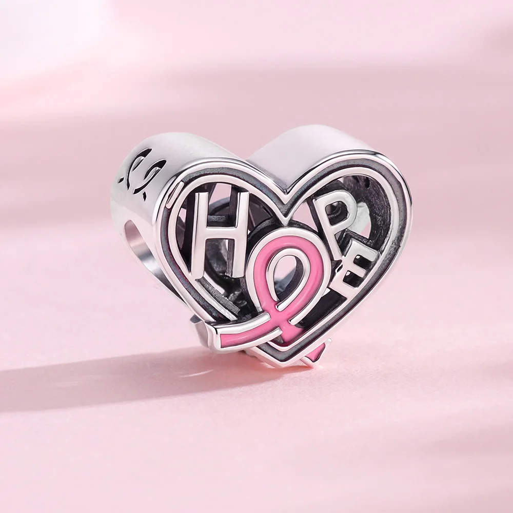 New 925 Sterling Silver Pendant Fan Handle Beads Charms Jewelry Making For Original Bracelet Ladies DIY Gifts