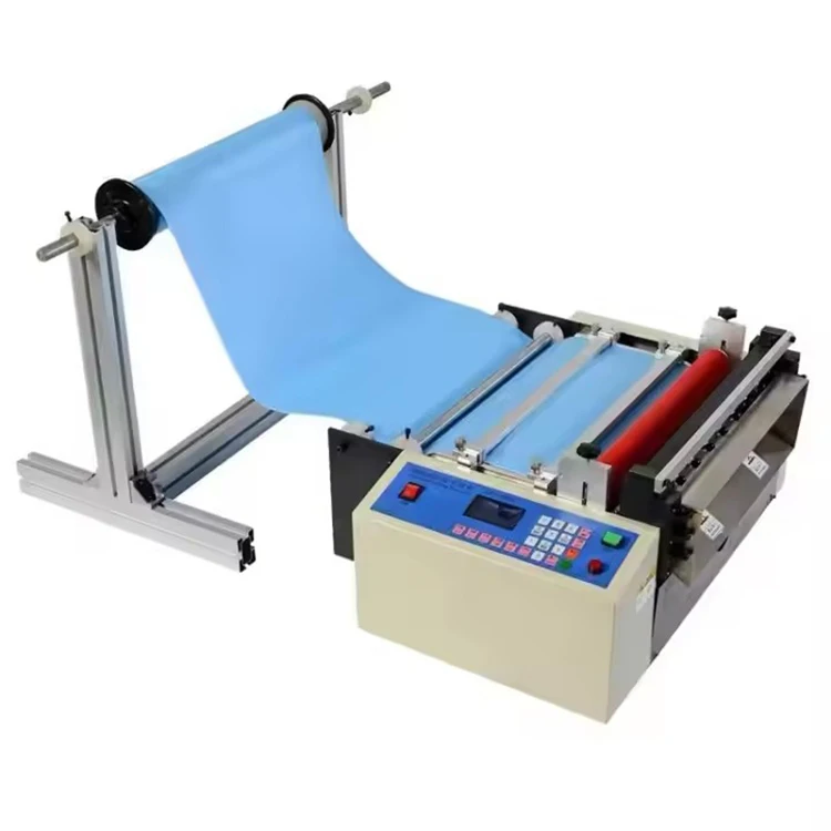 

Non Woven Strip Fabric Sticker Cutting Machine Pvc Polyester Film Non Woven Roll To Sheet Cutting Machine