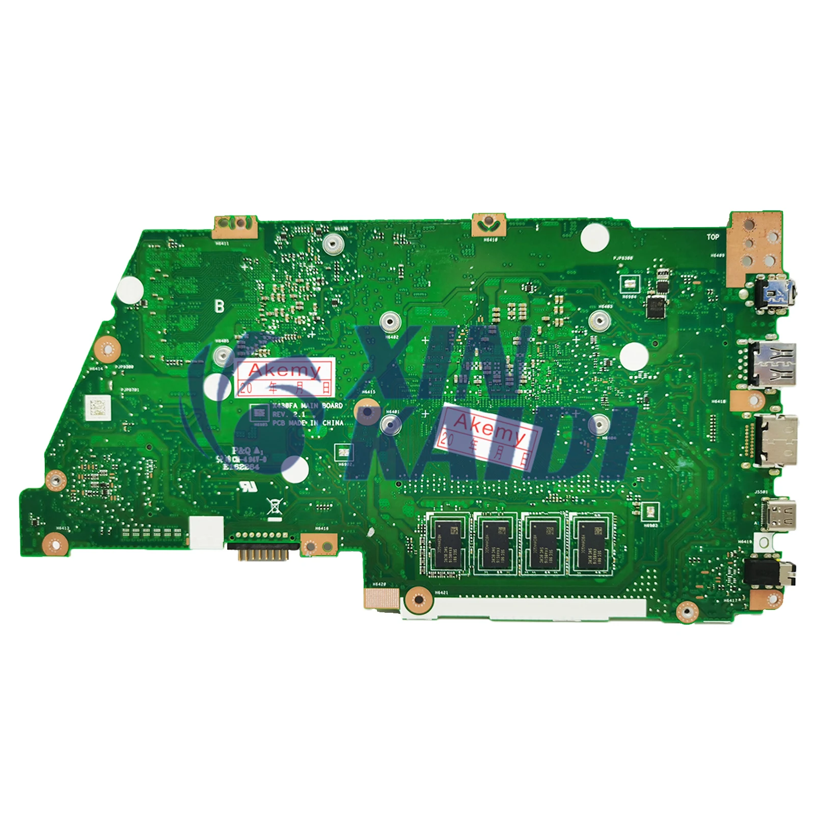 Laptop Mainboard para ASUS, X430FA, X430FN, K430F, R430F, S430F, S430F, S4300F, i3, i5, i7, 8 ° CPU, V2G, UMA, 4GB, 8GB de RAM