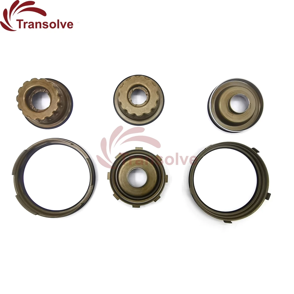 Auto Transmission Piston Kit 6PCS/SET Fit For GEELY TW40E TW-40LS Car Accessories Transolve Parts 200300C