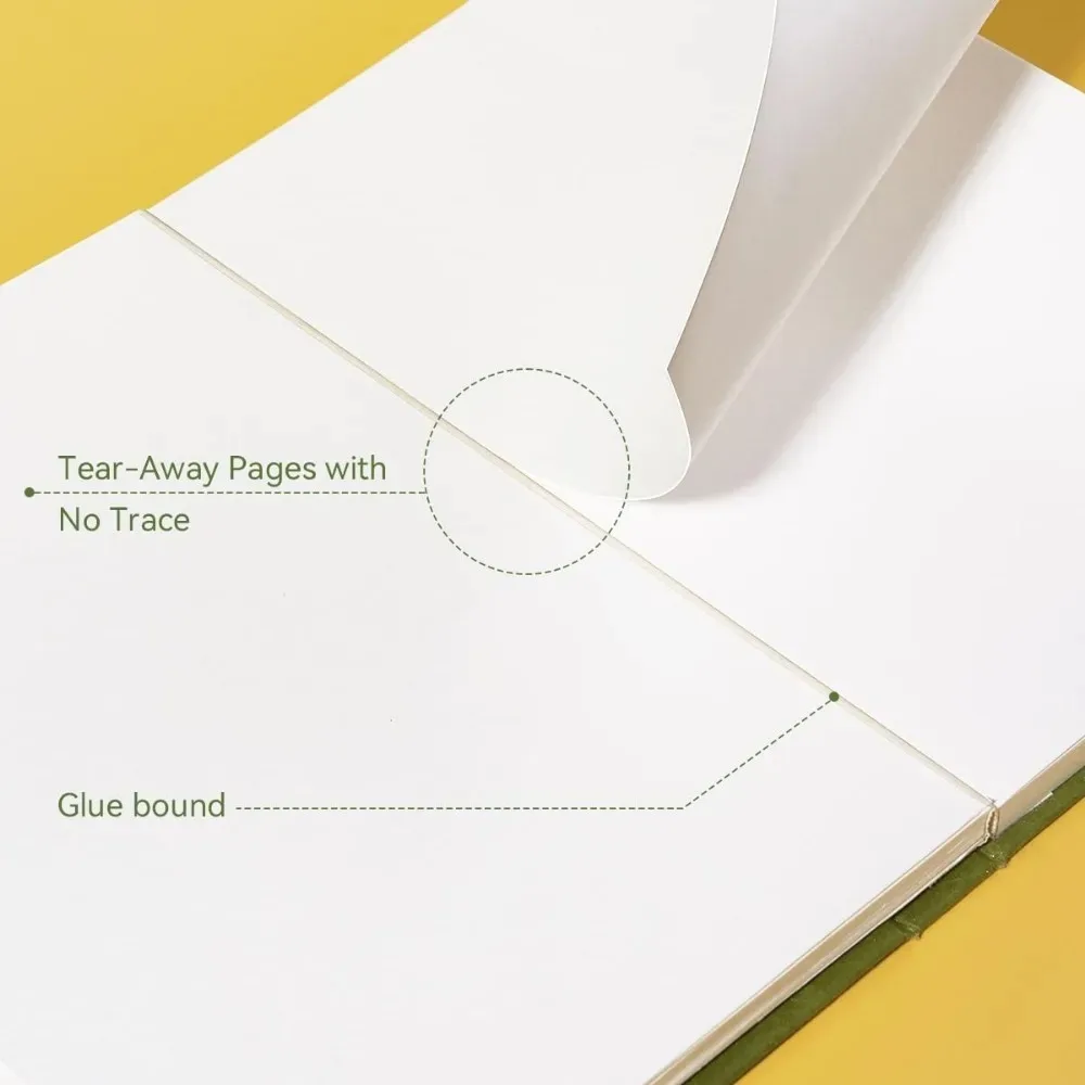 كتاب رسم بغلاف مقوى مميز من Arrtx 60 ورقة/120 صفحة 180 جرامًا ورق رسم سميك خالي من الأحماض #4