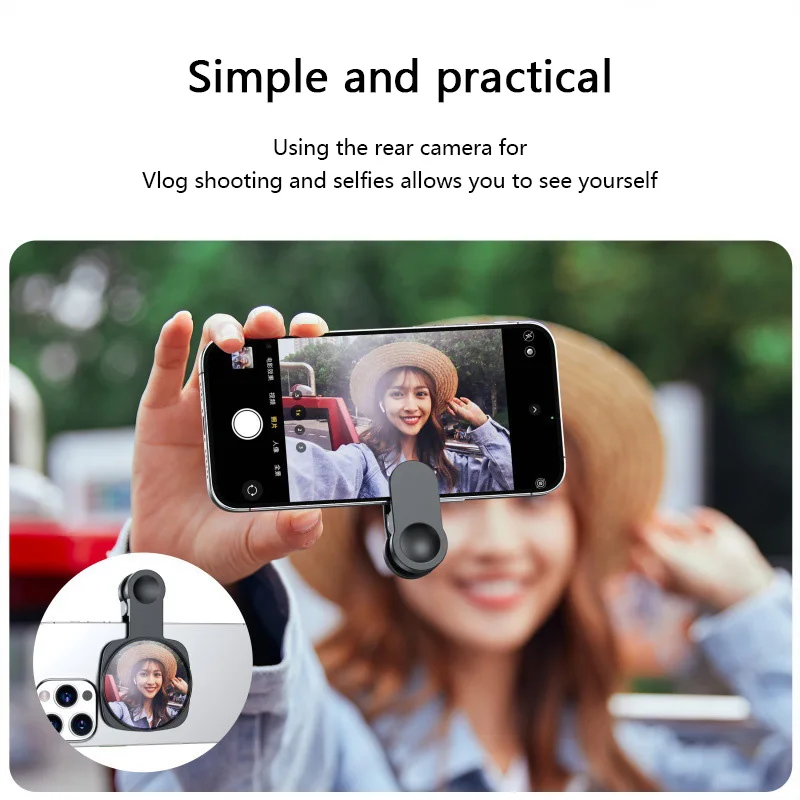 New Mobile Phone Features High-definition Reflective Self-portrait Mirror At The Back A Self-portrait Clip Include Storage Box