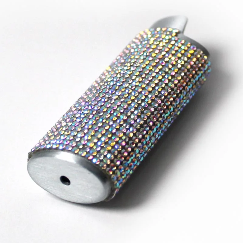 New Shiny Lighters Case Sleeve Holder For BIC Classic Size Lighter Bling Rhinestone Crystal Lighter Case Cover Sleeve