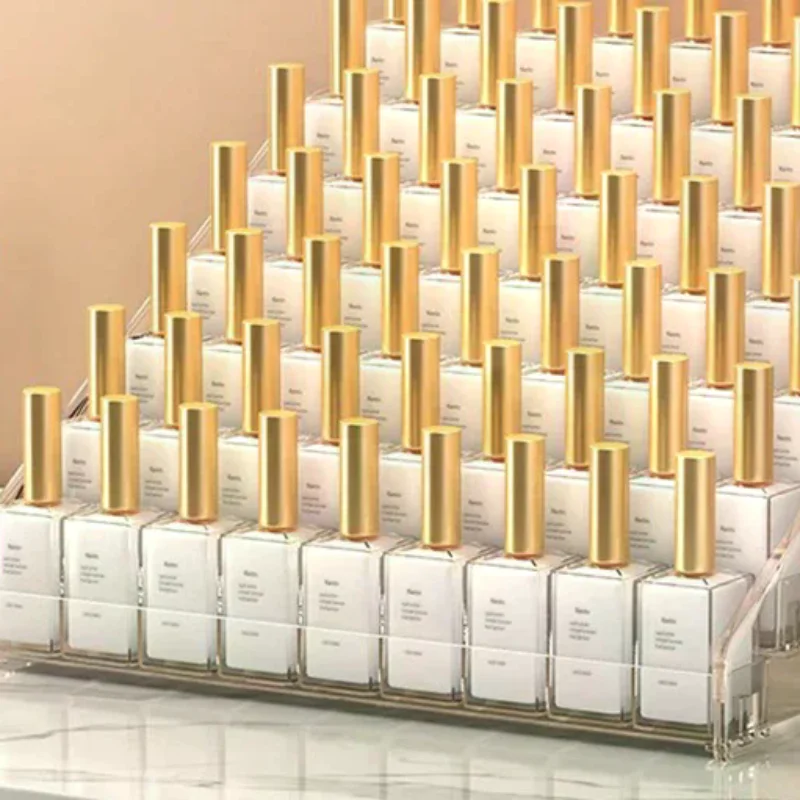 Acrylic Transparent Multi-layer Nail Polish Display Stand Lipstick Storage Box Nail Salon Cosmetic Tabletop Display Rack