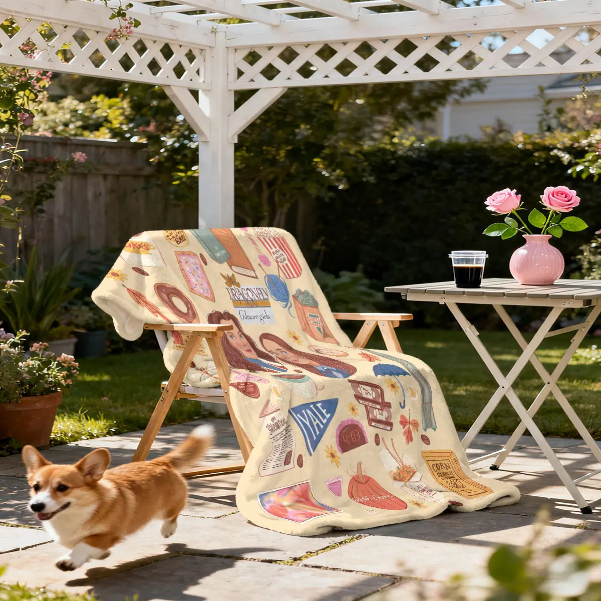 1 قطعة جيلمور بنات مطبوعة الفانيلا بطانية أريكة القيلولة بطانية عادية لينة ومريحة أحجام متعددة آلة قابل للغسل