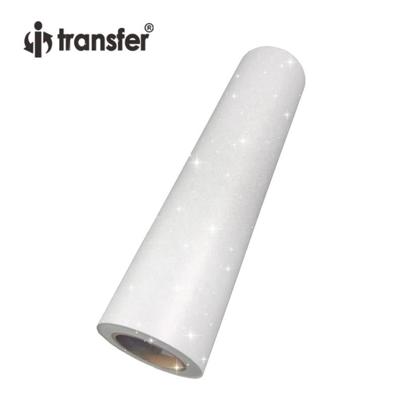 Glitter DTF Transfer Film 60cmx100m Roll Size Shining Printing Film For DTF PET Film Printer