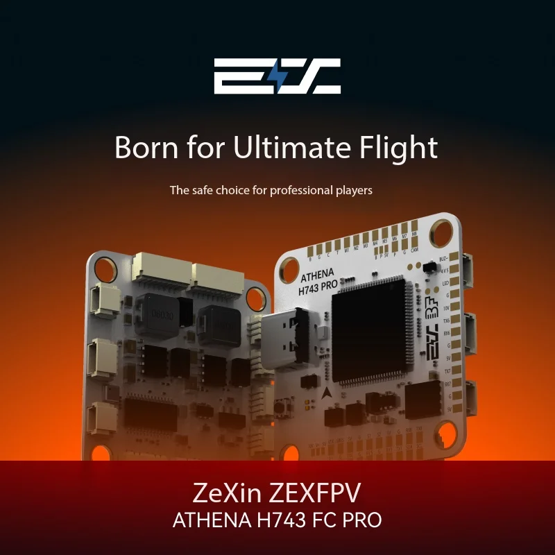 ZEX ATHENA H743 PRO FC 80A ESC Stack ICM-42688 Dual Gyro 30.5mm Flight Controller for FPV Drone