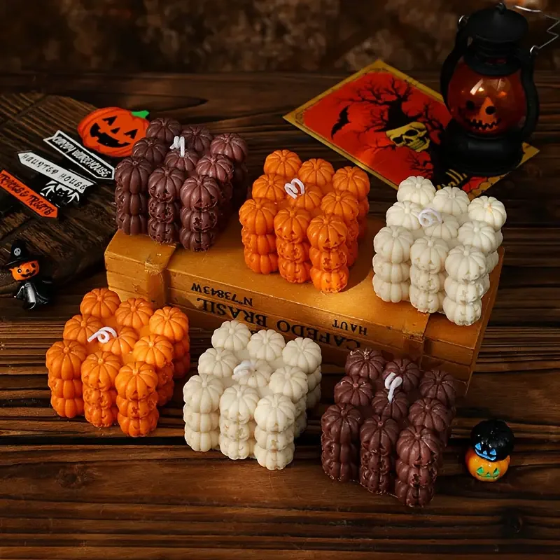 1 قطعة الجمجمة اليقطين ارتفع قالب من السيليكون الروائح شمعة DIY بها بنفسك اليدوية قالب شمع ديكور المنزل أدوات الهالوين لوازم