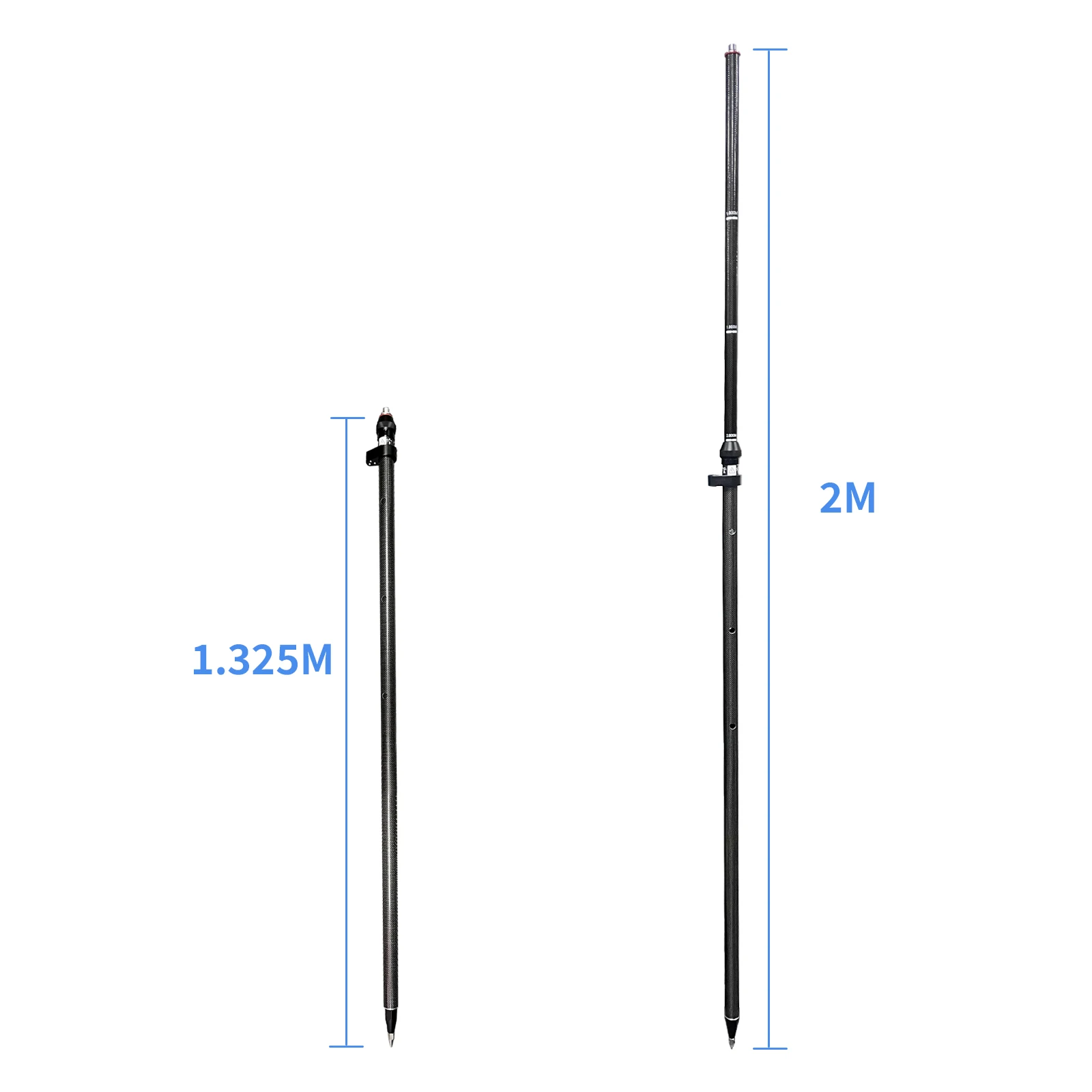 GLS30 Carbon Fiber GNSS Pole 2m Telescopic Centering Rod, 5/8