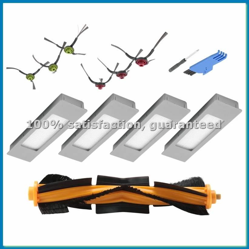 Replacement Accessories Kit Fit for Vac/Vac Max/Vac Station Robot Vacuum, Main Brush Filter Side Brushes-ABWY