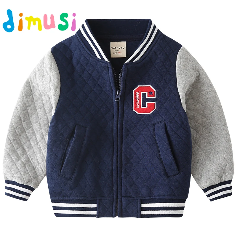 Autumn Boys' Coat Outdoor Windproof Thickened V-Neck Kids' Baseball Jacket Fashion Slim Fit Sports Coat Children's Clothing