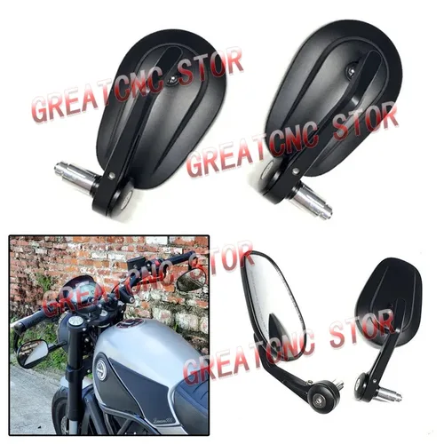 Imagen 2 del producto Espejo retrovisor Universal para motocicleta E24, extremo de barra de espejo para BMW R1250GS R1200GS, Kawasaki Z1000 Z750 para Honda CB1000R CB600F