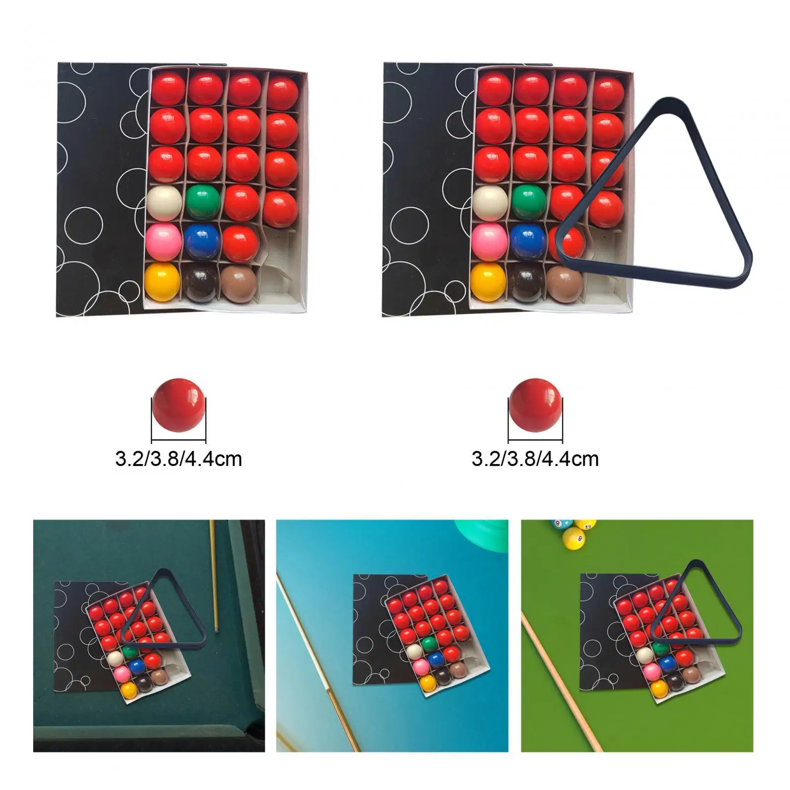 

22 шт. мини-набор бильярдных шаров, небольшой набор шаров для бассейна для игры в отдых в помещении