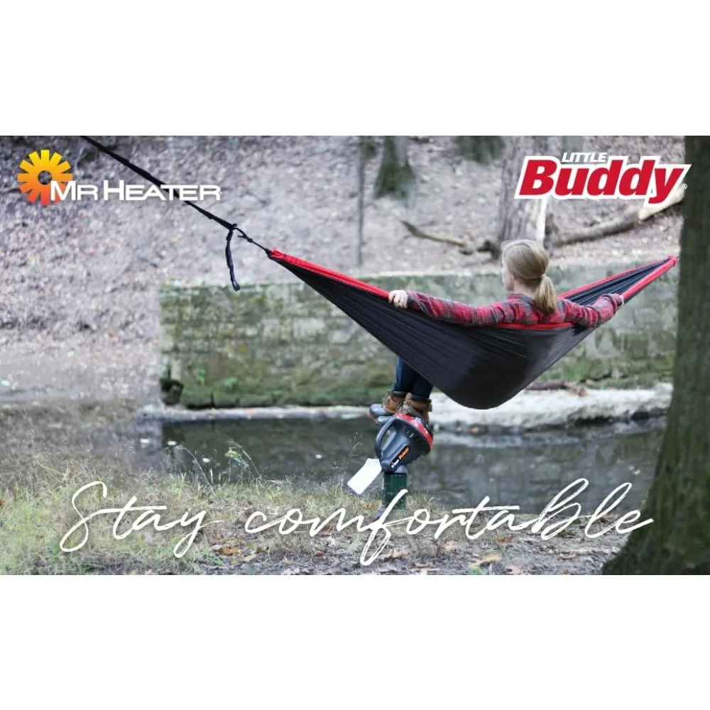 Indoor Propane Heater With ODS & Tip-Over Protection, Heating Area Up to 95 Sq. Ft - Lightweight, Medium - Black/Red