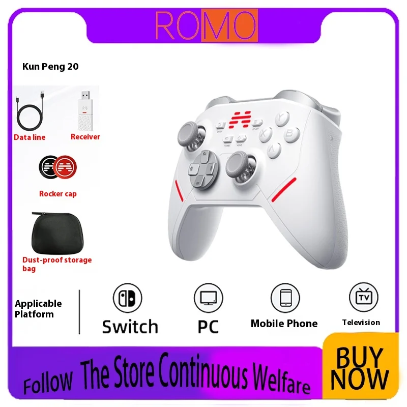 

Betop Beitong Kunpeng 20 Game Controller Designed For Apex Black Myth Wukong Dual 1k Return Rate Bt 2.4g Wireless Gift