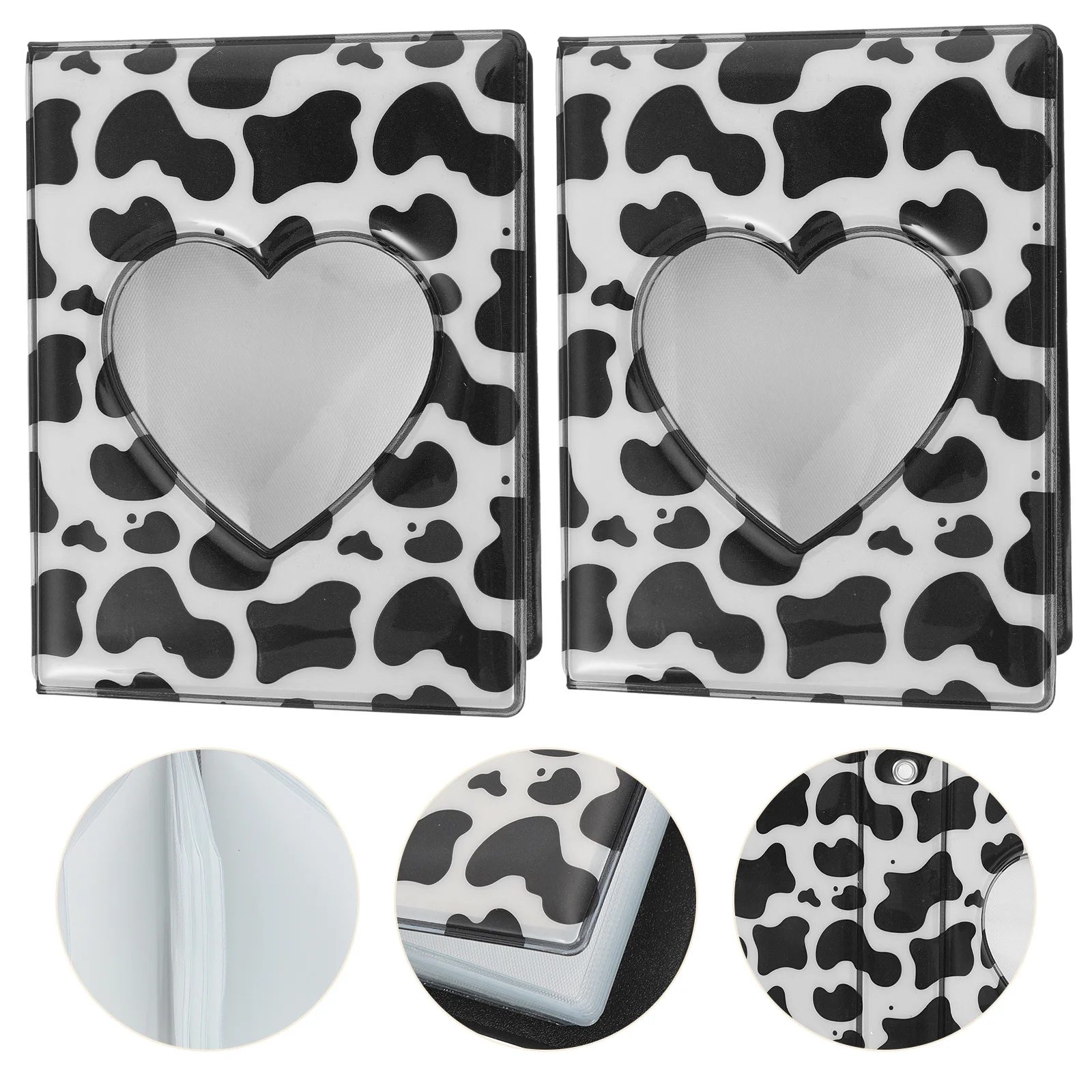 

2Pcs Hollow Heart Photo Album Unique Design Photo Organizer Handmade Family Wedding Gift Picture Album