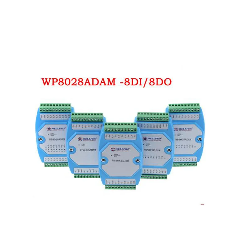 

Digital input and output module isolated 8DI/8DO RS485 MODBUS RTU WP8028ADAM NPN