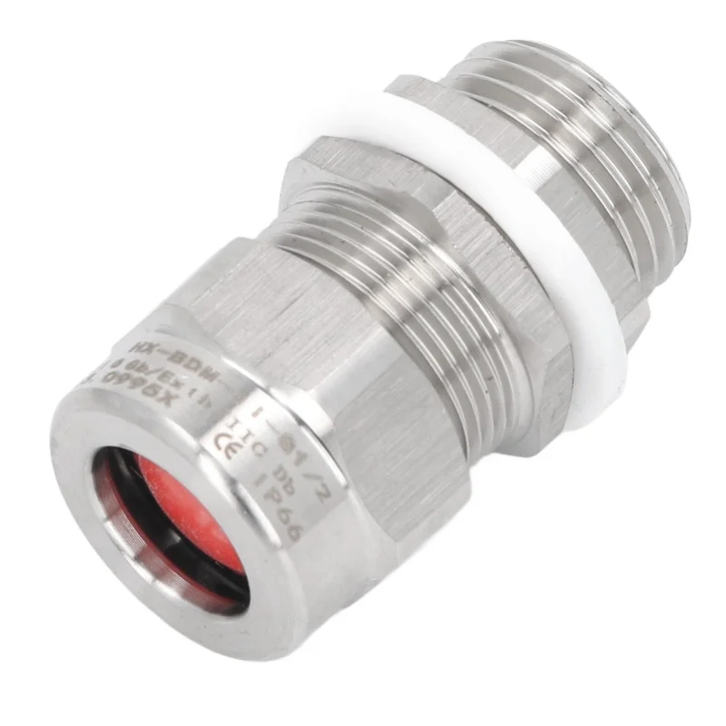 Cable Gland 304 Stainless Steel G1/2 IP66 Water Proof Armoured Cable Connector For Vehicles Marine Devices