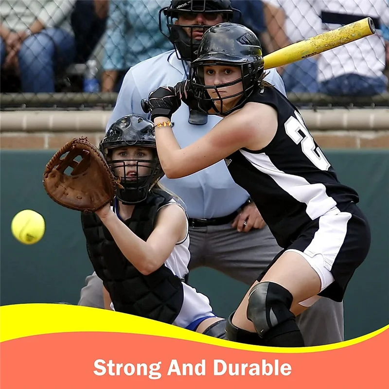 

AU-40 Pcs Softball Charm Bracelets And Sport Hairbands Set Adjustable Softball Beads Wristband Softball Scrunchies