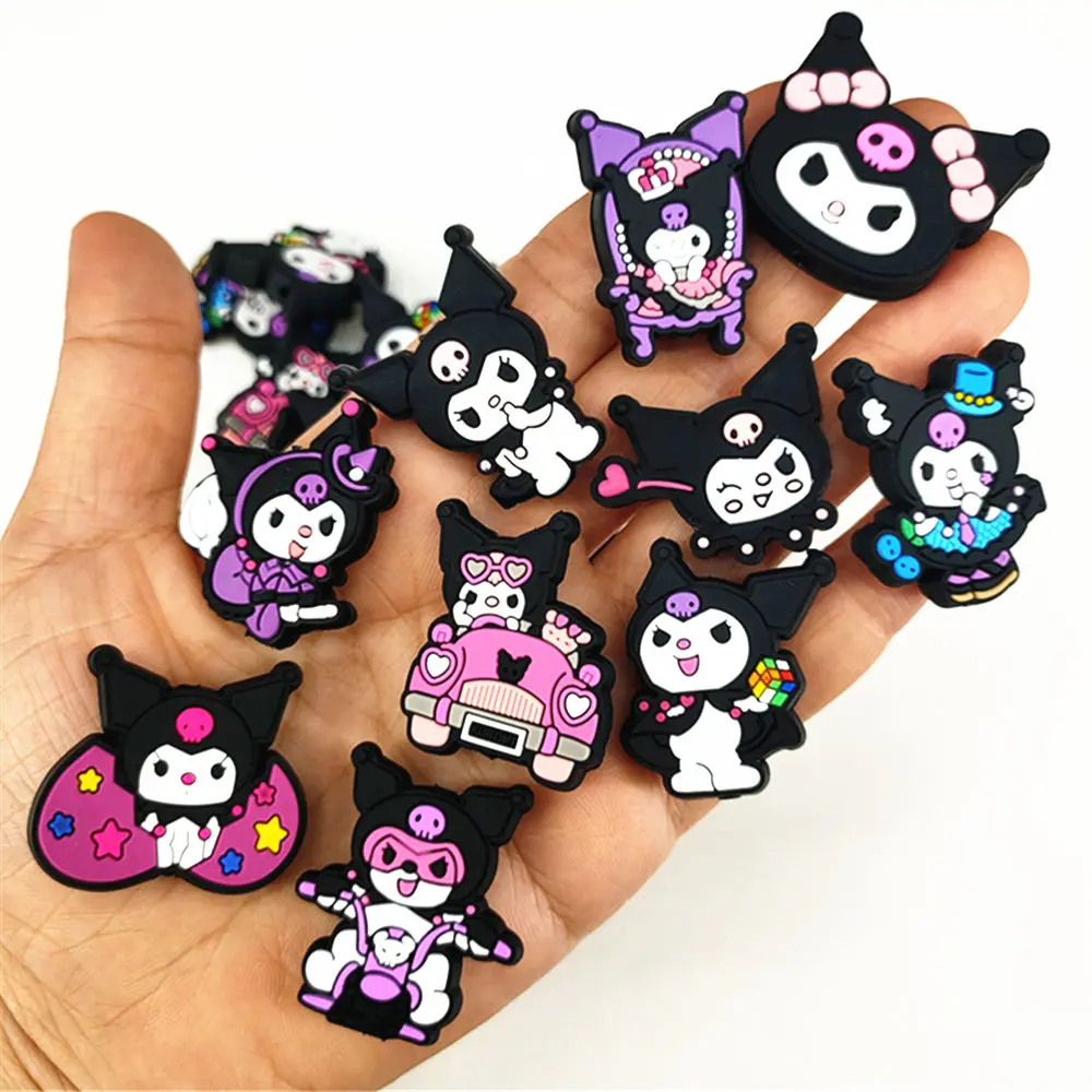 10 Stuks Kuromi Vriend Siliconen Focale Kralen Voor Sieraden Maken Diy Tepel Ketting Kraal Pen Handgemaakte Accessoires