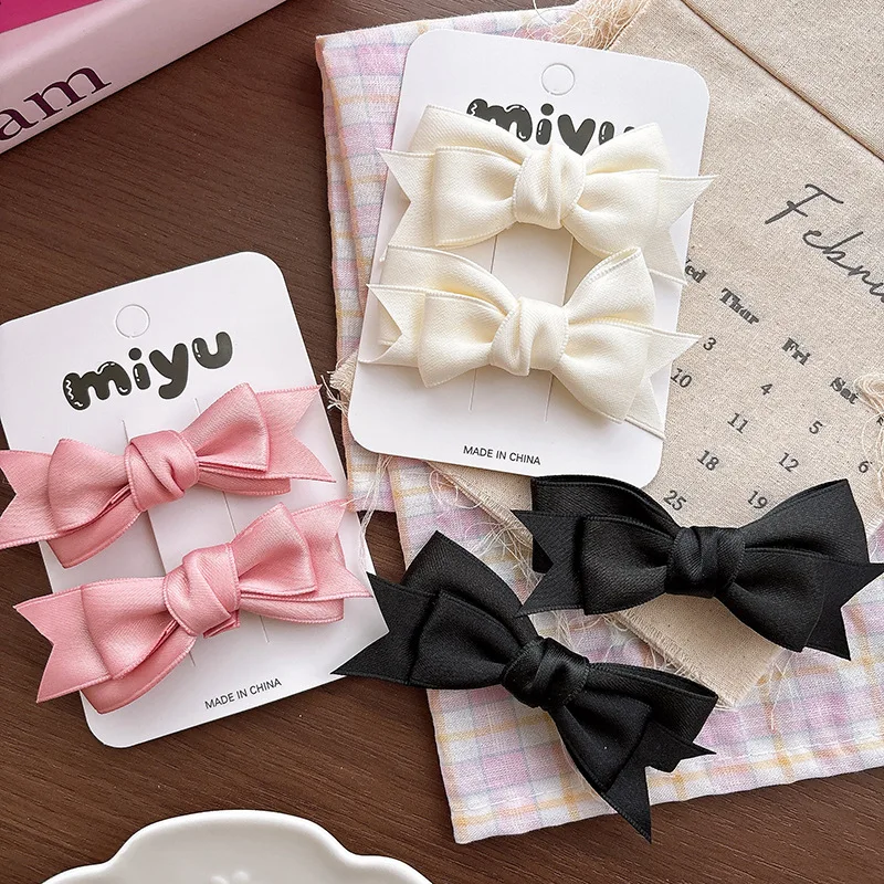 

Ballet Satin Bow Hair Clip for Girls Sweet Fabric Side Barrettes Cute Velvet Headband Hair Accessories Elegant Ponytail Holder