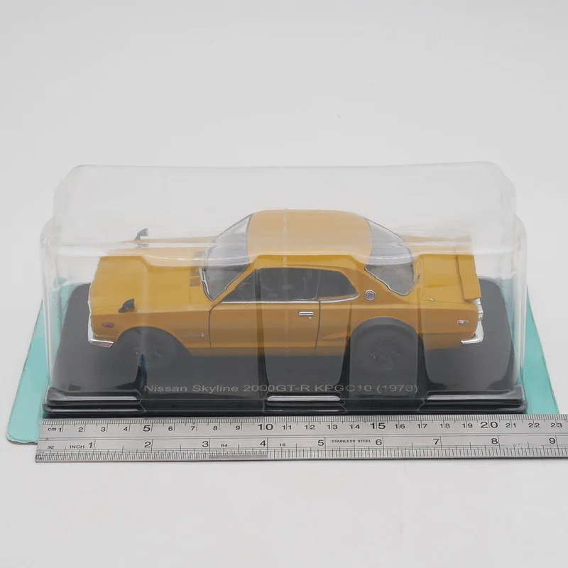 

Литой под давлением масштаб 1:24 Ixo Nissan Skyline 2000GT-R KPGC10 1970 Nissan Skyline, модель автомобиля из сплава, Коллекционная игрушка в подарок