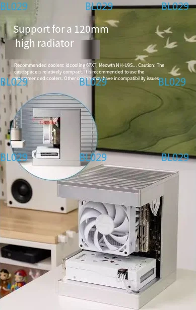 120mm high radiator mini computer case S1 desktop aluminum alloy itx small seaview CNC aluminum case