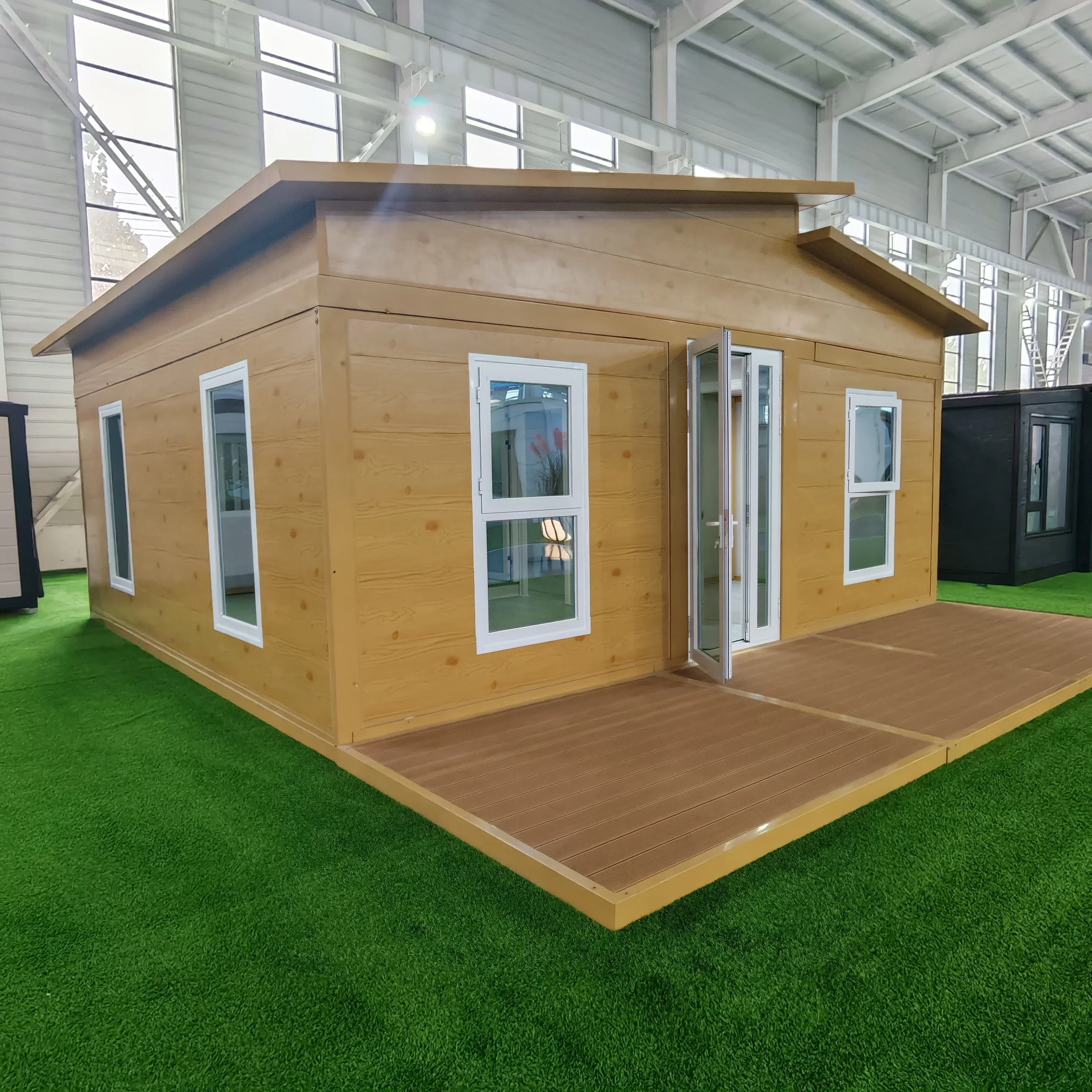 Easy Folding 40 Ft 20 Ft Prefab Container Expandable House Insulated Mobile Prefabricated Home 3 Bedroom With Kitchen tiny house