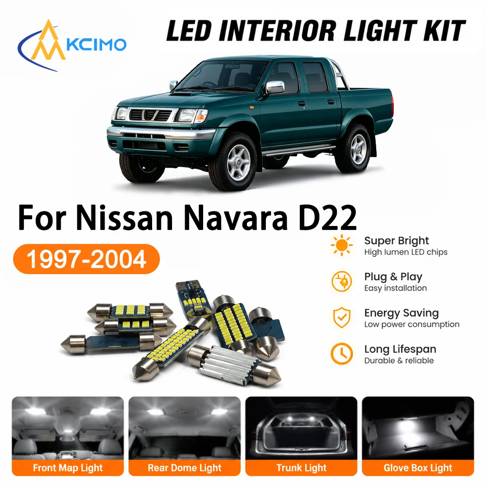 High Quality Atmosphere LED Interior Lightng Kit For Nissan Navara D22 1997-2004, Easy Install Cozy Ambient Map Light