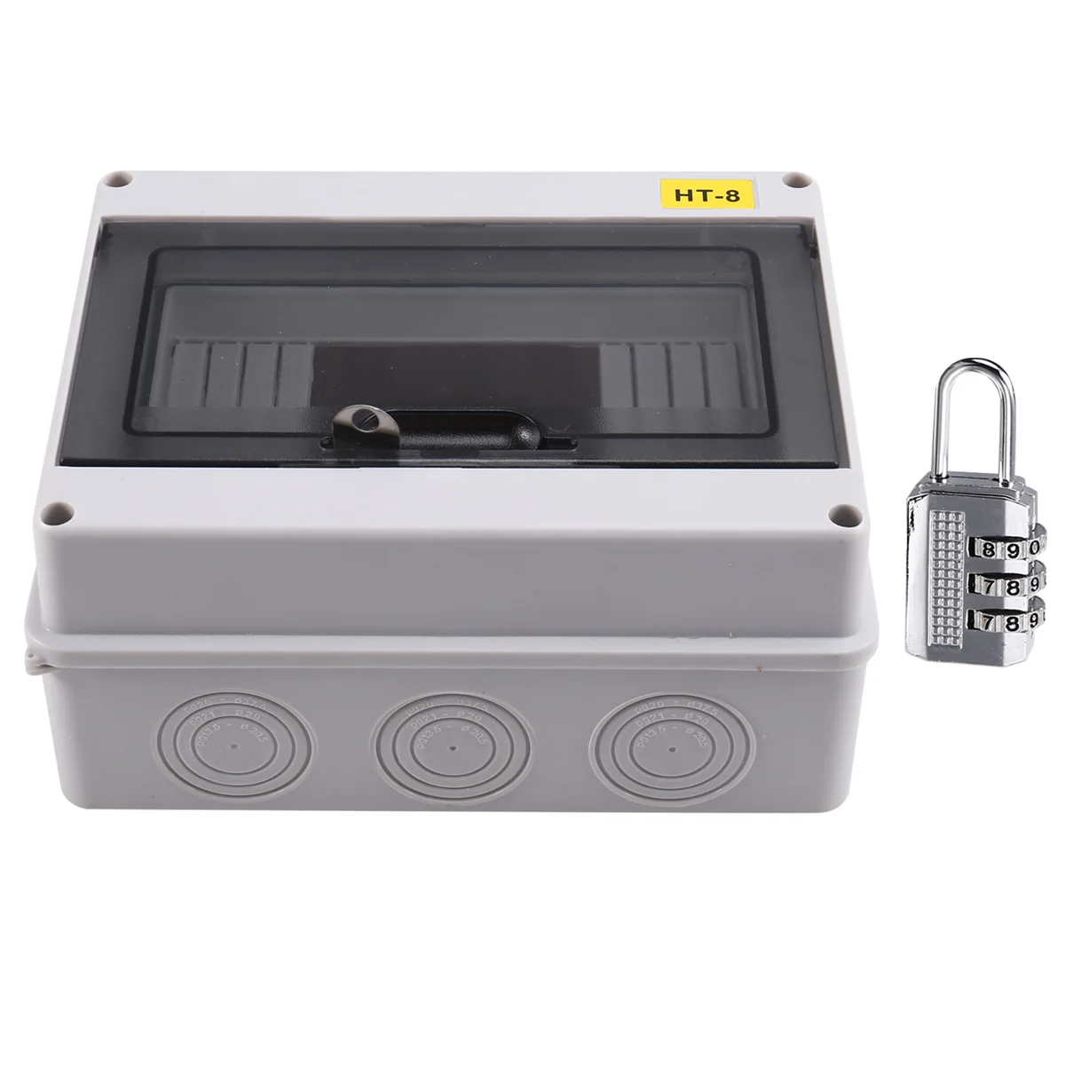 

A002 HT-8 Way IP65 Mcb Breaker Box Distribution Protection Box Power Electronic Din Rail Enclosure for Circuit Breaker